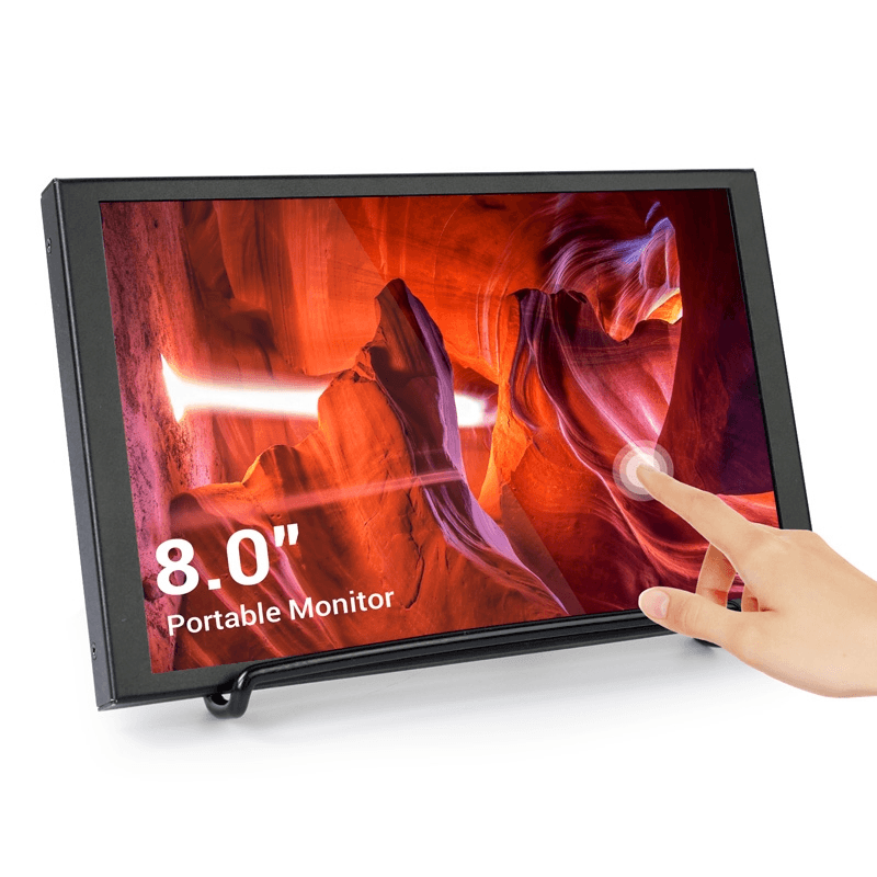 SH080T 8-дюймовый портативный ЖК-дисплей Mini HDMI с разрешением 1280x800 монитор — фото 2