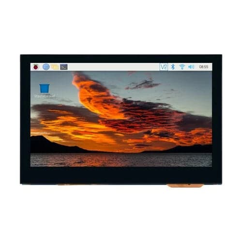 4,3-дюймовый QLED-дисплей, интерфейс DSI, 800 × 480, интегрированная структура, панель из закаленного стекла — фото 2
