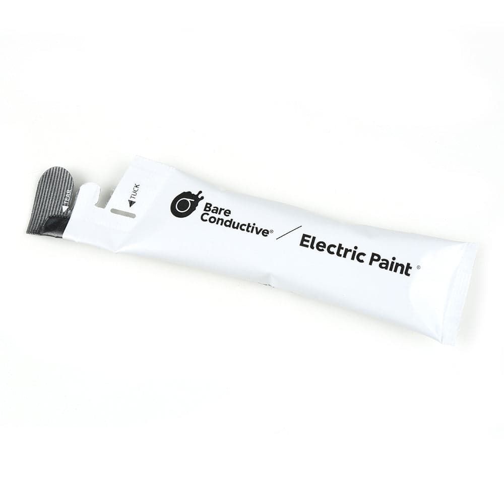 Bare Conductive — пакетик с краской для электрооборудования (10 мл)
Электрическая краска — фото 2