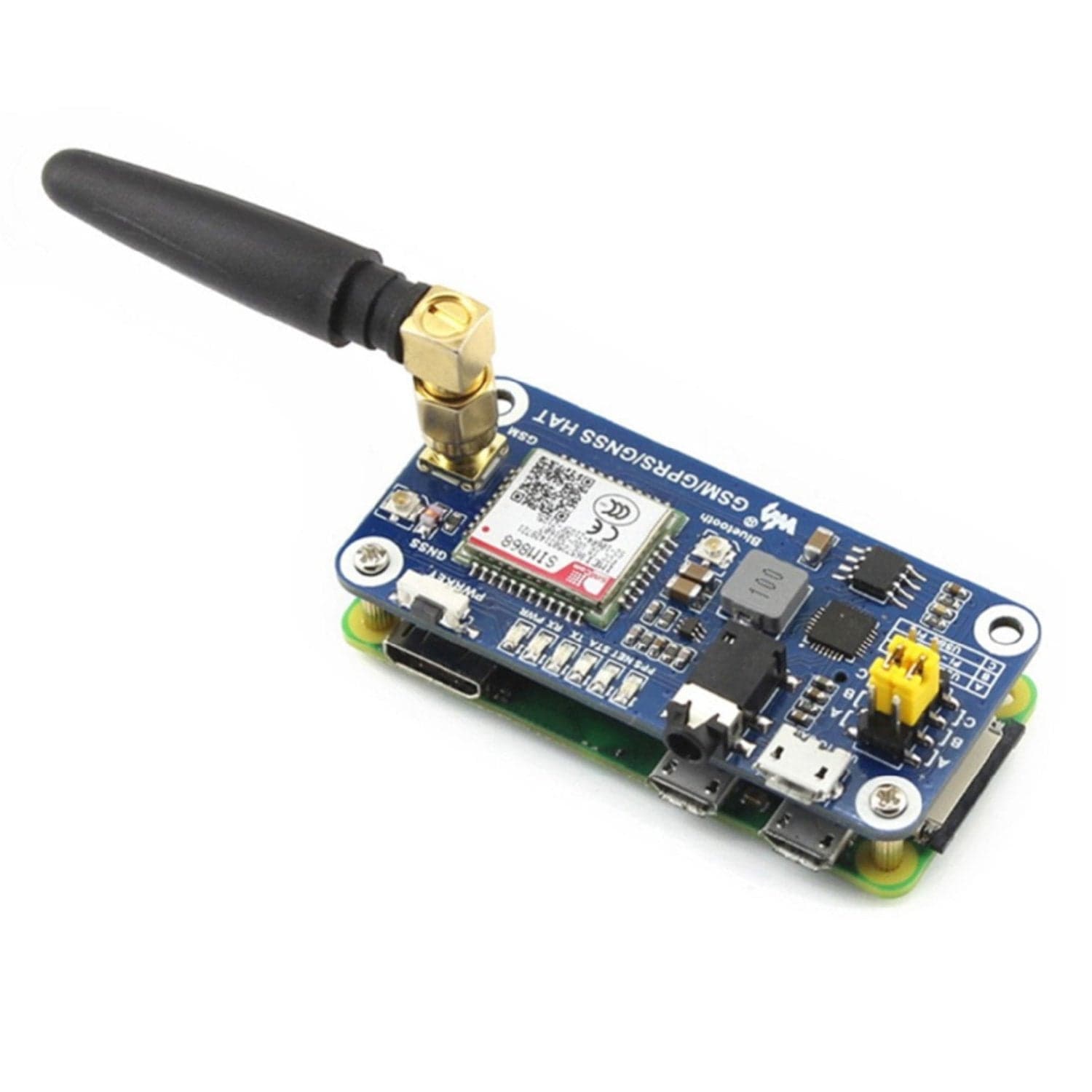 SIM868 GSM GPRS GNSS Bluetooth 3.0 ШЛЯПА для Raspberry — фото 2