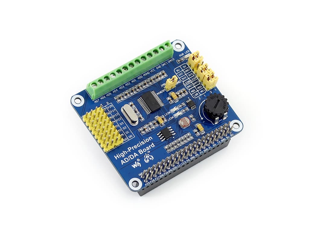 Высокоточная плата расширения AD/DA для Raspberry Pi
Плата адаптера — фото 2