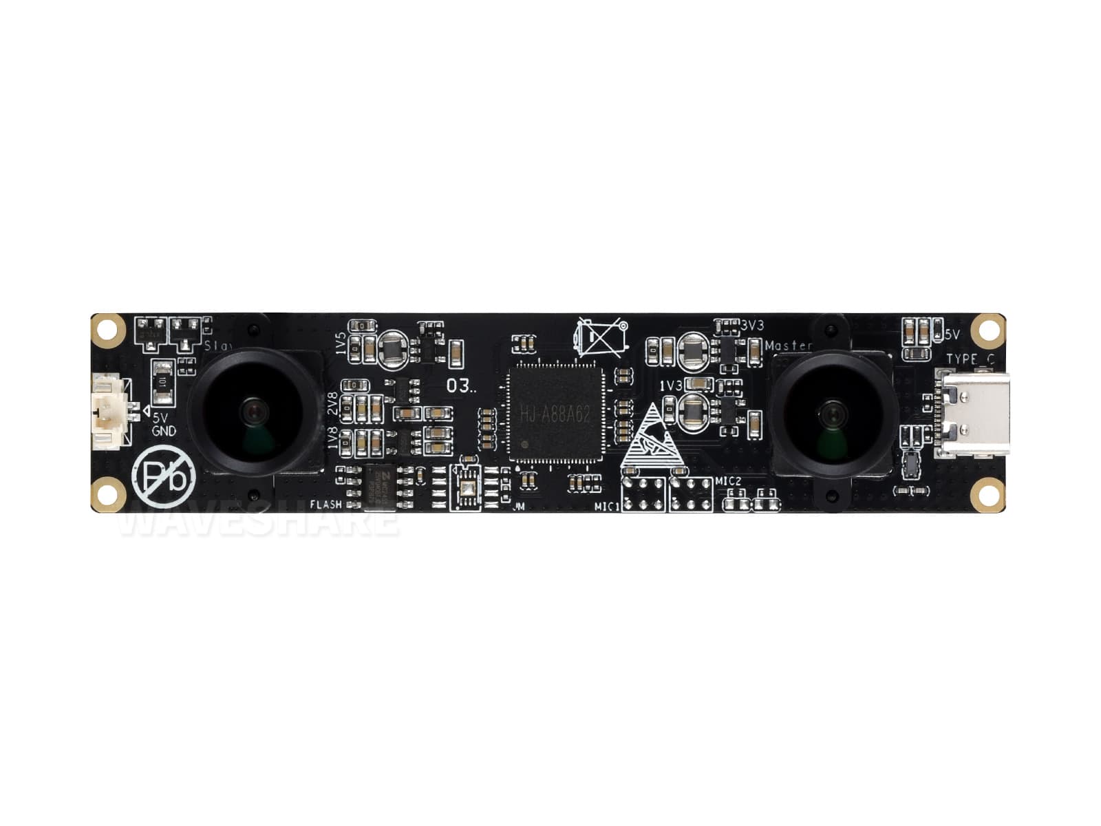 OS02G10 2-мегапиксельный стерео USB-модуль камеры, сенсорный чип OS02G10, порт USB2.0, синхронизированный вывод одного кадра, базовая линия 62 мм, линзы без искажений — фото 2