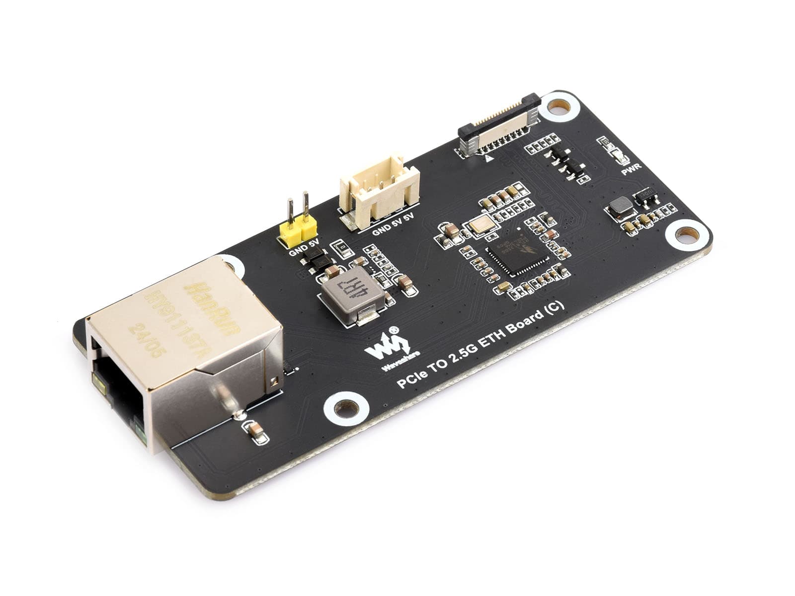 PCIe TO 2.5G ETH (C) для Raspberry Pi 5, поддерживает ОС Raspberry Pi, без драйверов, Plug And Play — фото 2