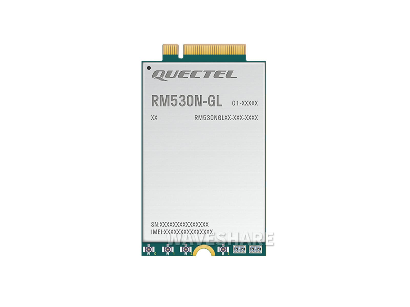 Quectel RM530N-GL Модуль IoT Global Band 5G, модуль 5G Sub-6G и mmWave, форм-фактор M.2 со спецификациями 3GPP 5G Release 16 — фото 2
