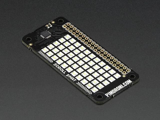 Pimoroni Scroll pHAT - Светодиодная матрица 11x5 для Raspberry Pi Zero