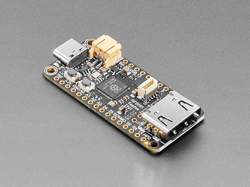 Плата разработки Adafruit Feather RP2040 с выходным портом DVI