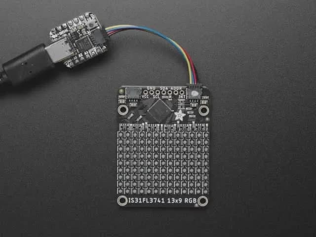 Adafruit IS31FL3741 13x9 ШИМ RGB светодиодный матричный драйвер