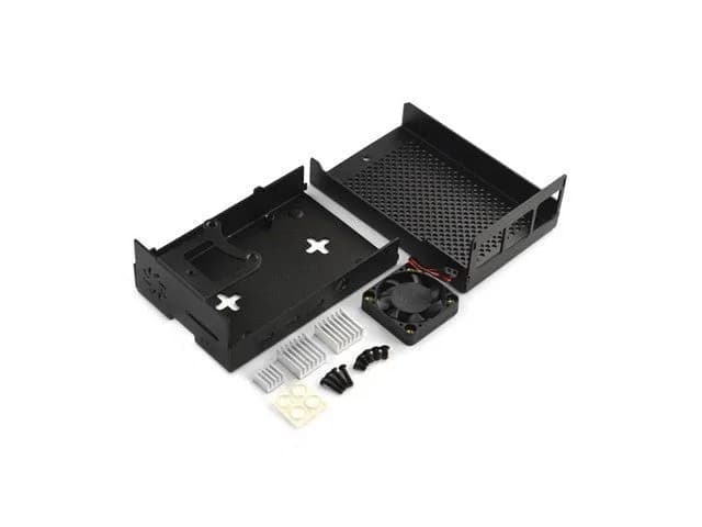 DFR RASPBERRY PI 4B MTL ENCL+FAN