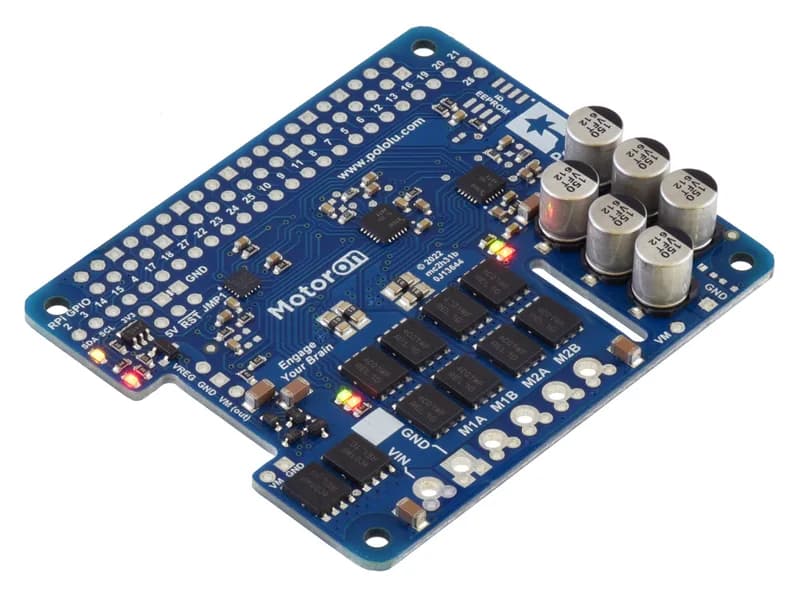 Motoron M2H18v20 Двойной мощный контроллер двигателя для Raspberry Pi (без разъемов и стоек)