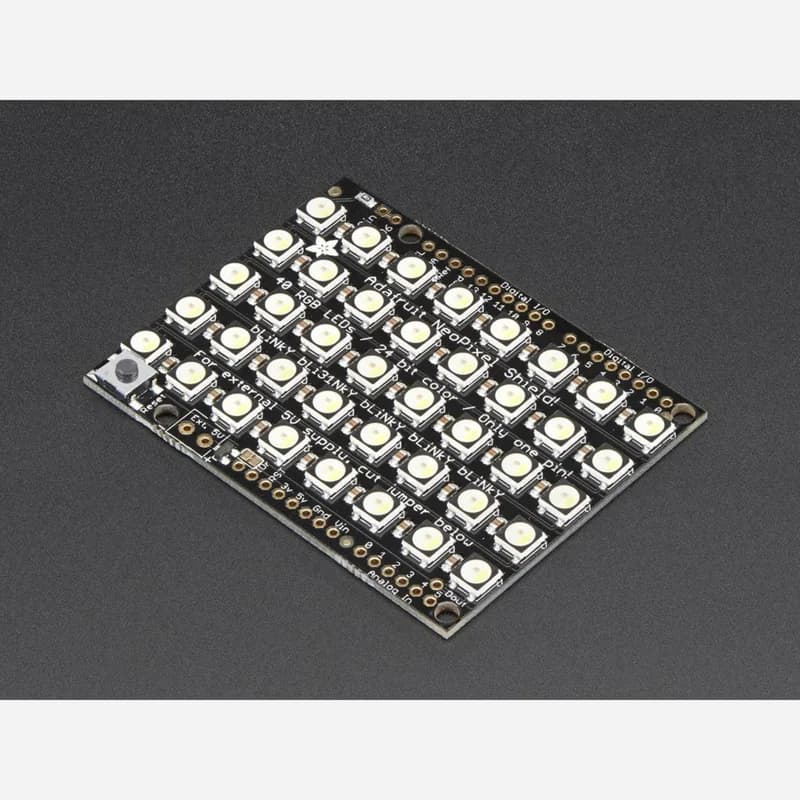 Adafruit NeoPixel Shield - 40 RGBW - Натуральный белый - ~4500K