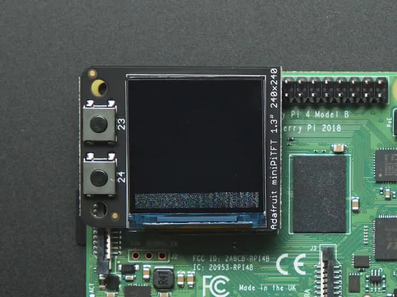 Надстройка Adafruit Mini PiTFT 1,3 дюйма, 240x240 TFT для Raspberry Pi
