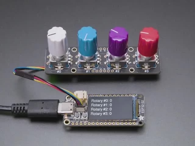 Новый поворотный энкодер Adafruit I2C с NeoPixel