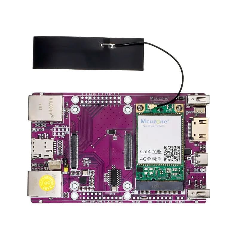 Компьютер Raspberry Pi, плата ввода-вывода 4G, плата разработки двойной сети CM4, модуль Gigabit Ethernet 4G Lite, CM4