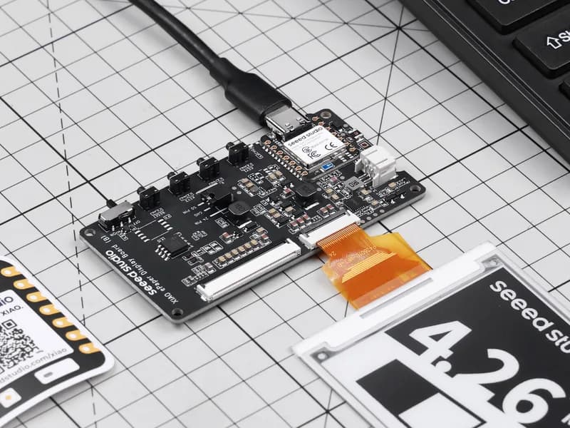 Плата дисплея электронной бумаги XIAO (nRF52840) - EN04