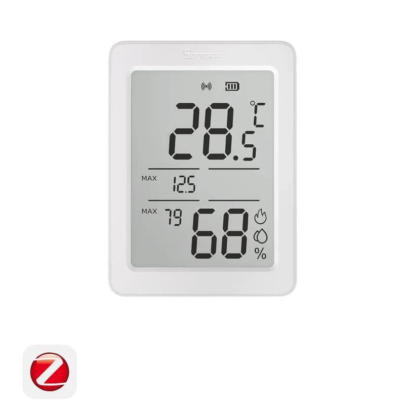 Sonoff AirGuard TH Zigbee Датчик температуры и влажности с 3,6-дюймовым ЖК-дисплеем