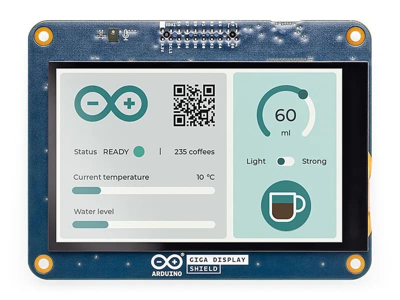Экран дисплея Arduino GIGA