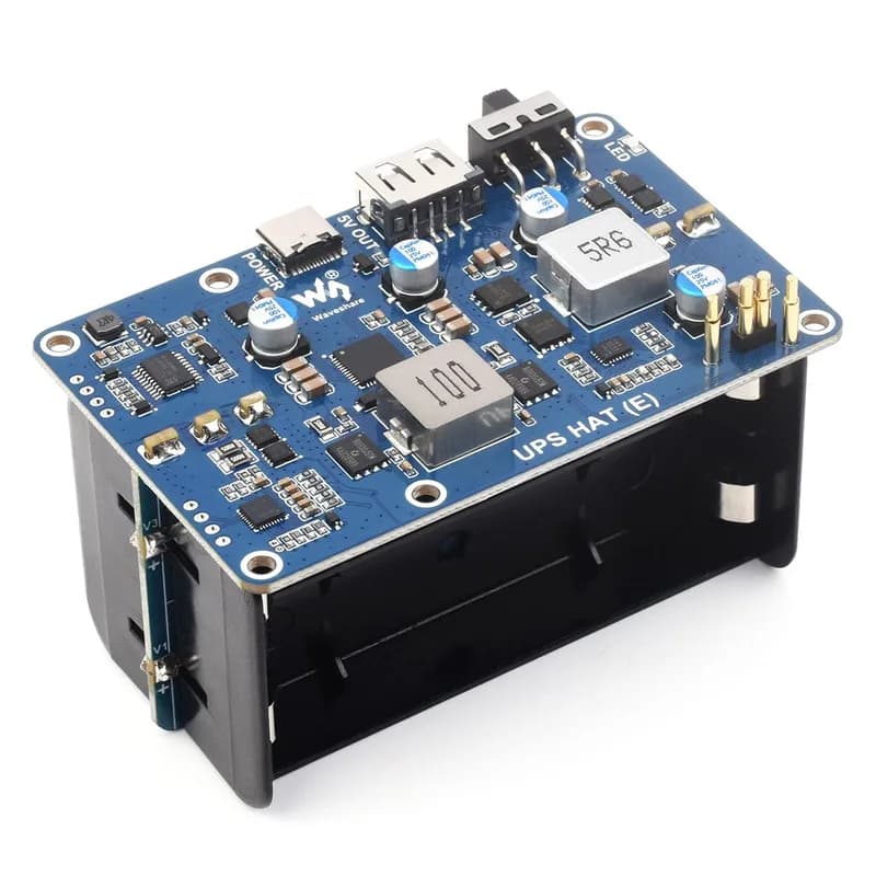 21700 ШЛЯПА ИБП (E) для Raspberry Pi 5/4/3