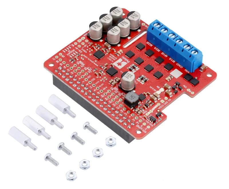 Pololu Dual G2 Мощный драйвер двигателя 24v14 для Raspberry Pi (в сборе)