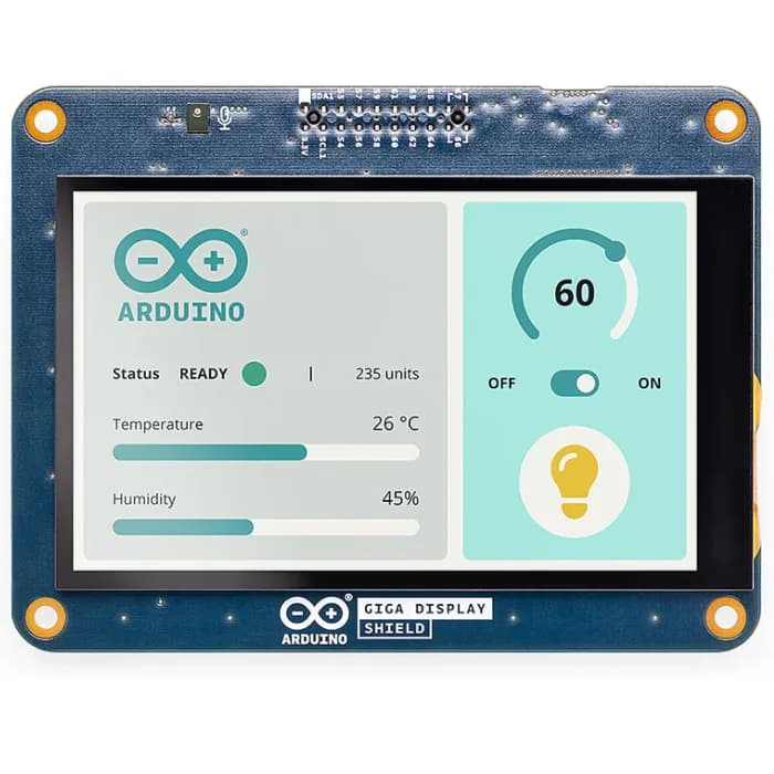 Официальный 3,97-дюймовый сенсорный экран Arduino GIGA 480x800 — ASX00039