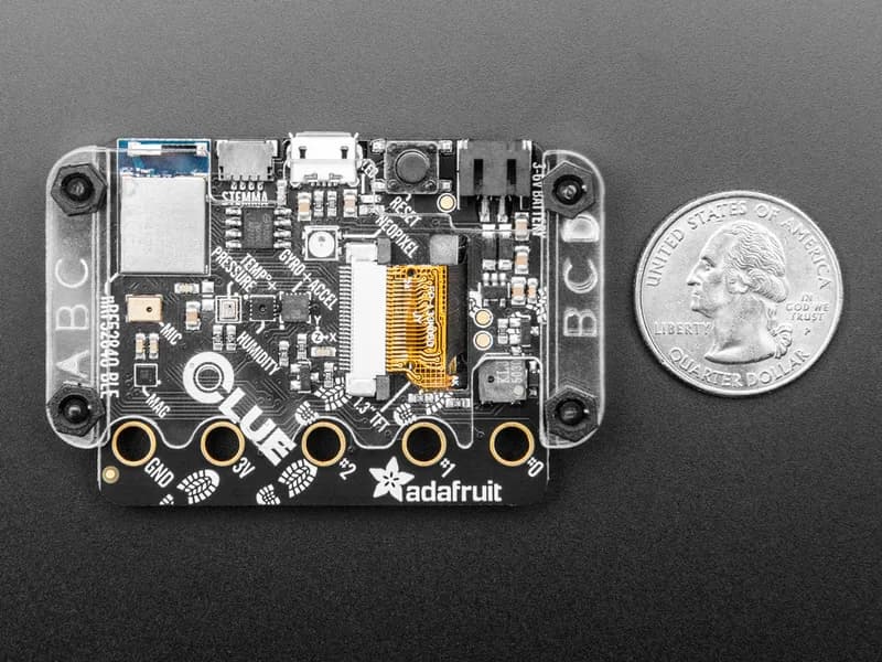 Прозрачный акриловый корпус + комплект оборудования для Adafruit CLUE