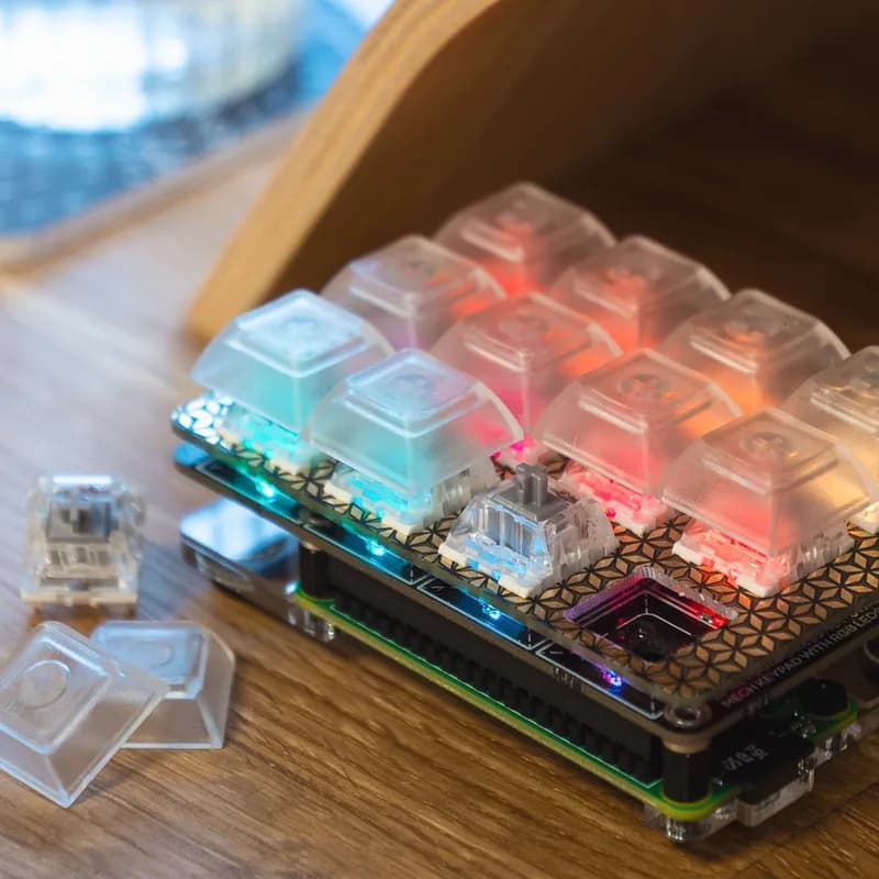 Комплект брелков (12 клавиш) с Pi Zero WH — Linear или Clicky