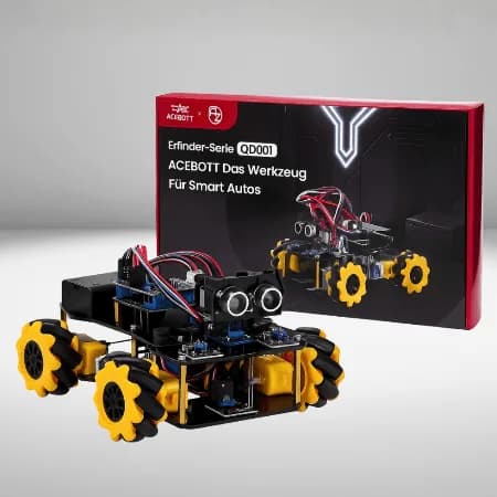 STEM Roboterauto-Starterkit, Mecanum-Wheels с платой контроллера ESP32 | Программирование Arduino и ACECode