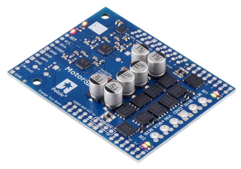 Motoron M2S24v16 Двойной мощный щиток контроллера двигателя для Arduino (без разъемов)