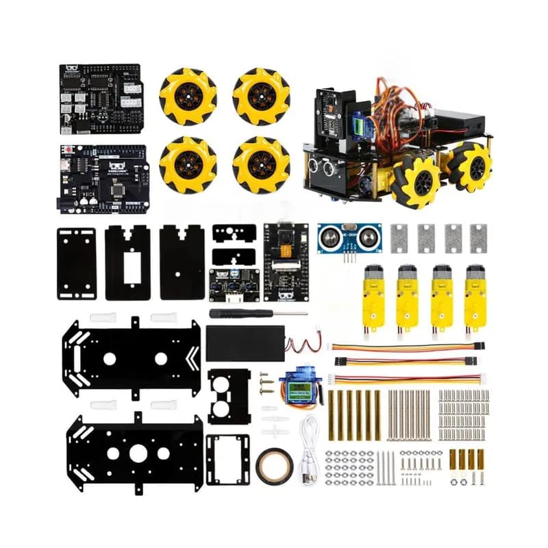Автомобильный комплект умного робота Makerlab ESP32 CAM Mecanum