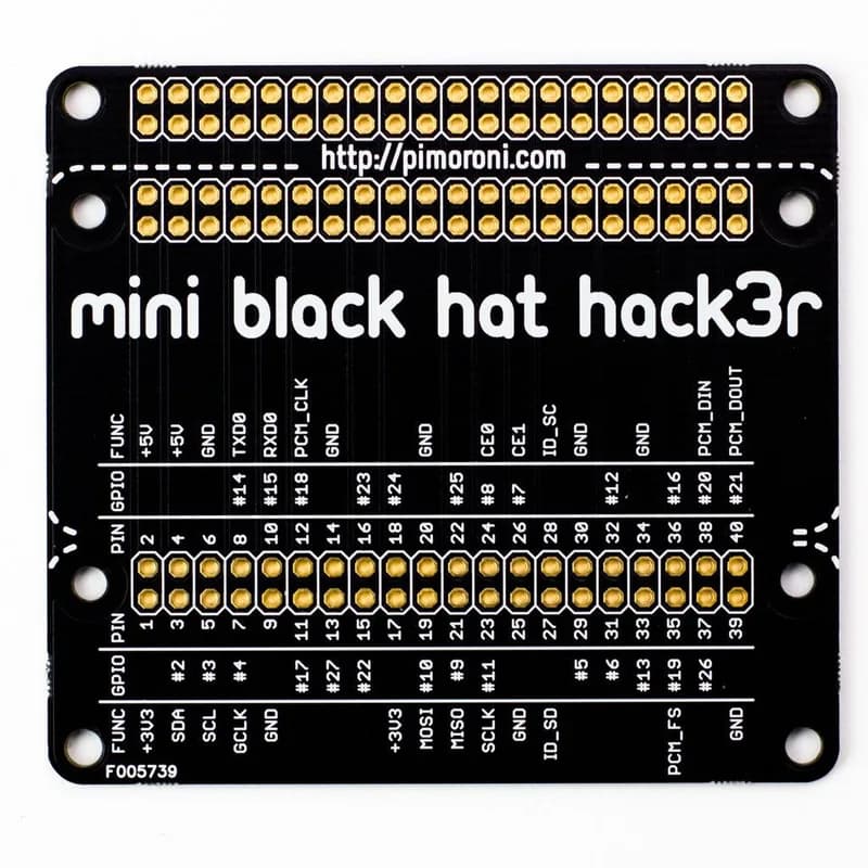 Мини Чёрная ШЛЯПА Hack3r
