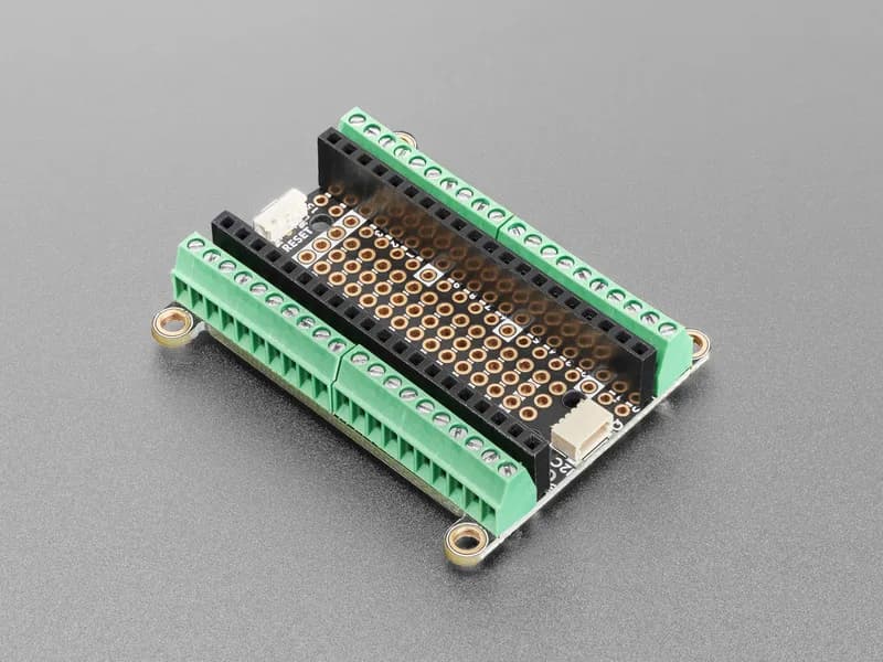 Терминал Adafruit PiCowbell для Pico с предварительно припаянными разъемами — кнопка сброса и STEMMA QT