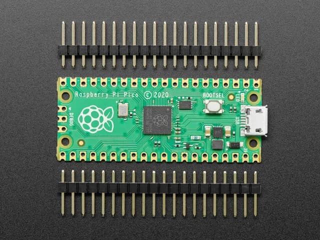 Raspberry Pi Pico RP2040 со свободными распаянными разъемами