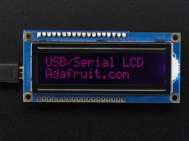 Комплект рюкзака USB + Serial с отрицательным ЖК-дисплеем с RGB-подсветкой 16x2