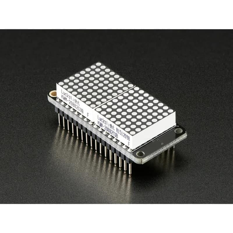 Комплект светодиодного матричного дисплея Adafruit 0,8 8x16 FeatherWing - зеленый