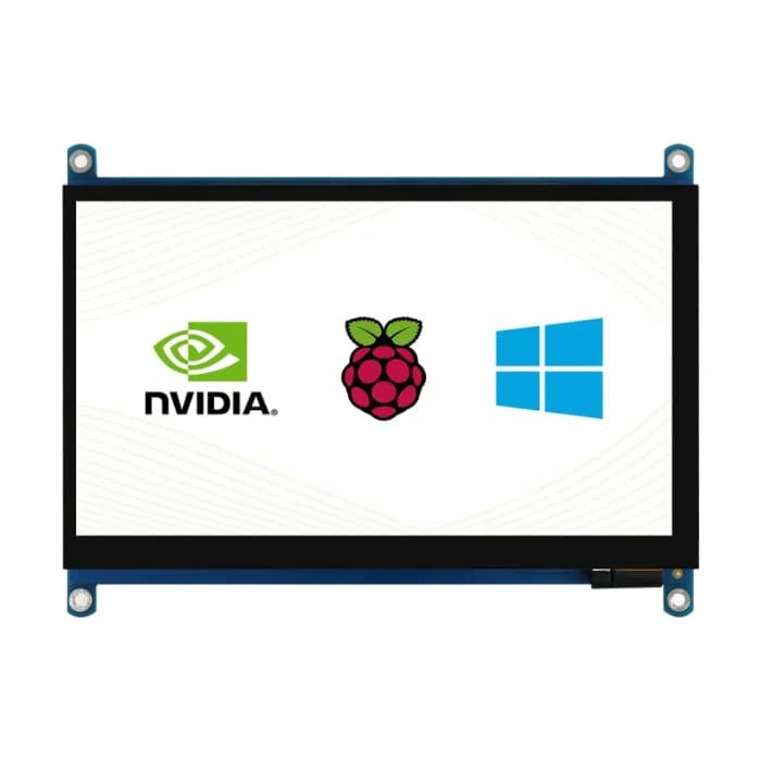 Waveshare 7-дюймовый емкостный сенсорный точечный дисплей QLED 1024×600 поддерживает различные системы