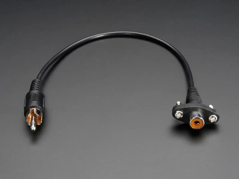 Кабель RCA (композитный видео, аудио) для монтажа на панели