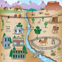 Коврик Wild West для Bee Bot и Blue Bot