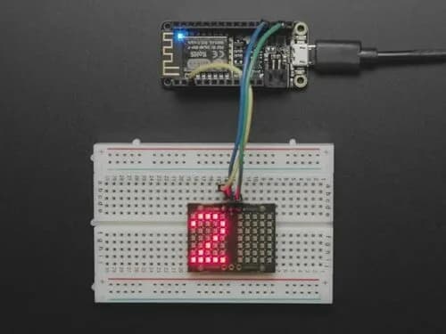 Pixie Chroma — цепной светодиодный матричный RGB-дисплей 5x7 для Arduino