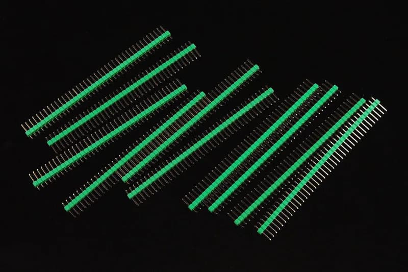 40-контактные разъемы 0,1 дюйма — прямые (зеленые, 10 шт.)