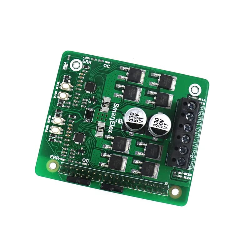 Шляпа драйвера двигателя постоянного тока SmartElex 10D для Raspberry Pi | Драйвер ШИМ с контролем скорости ШИМ