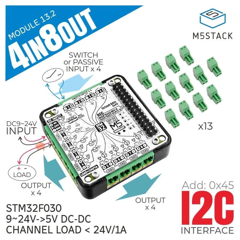 M5Stack 4IN8OUT DC - 13.2STM32F030