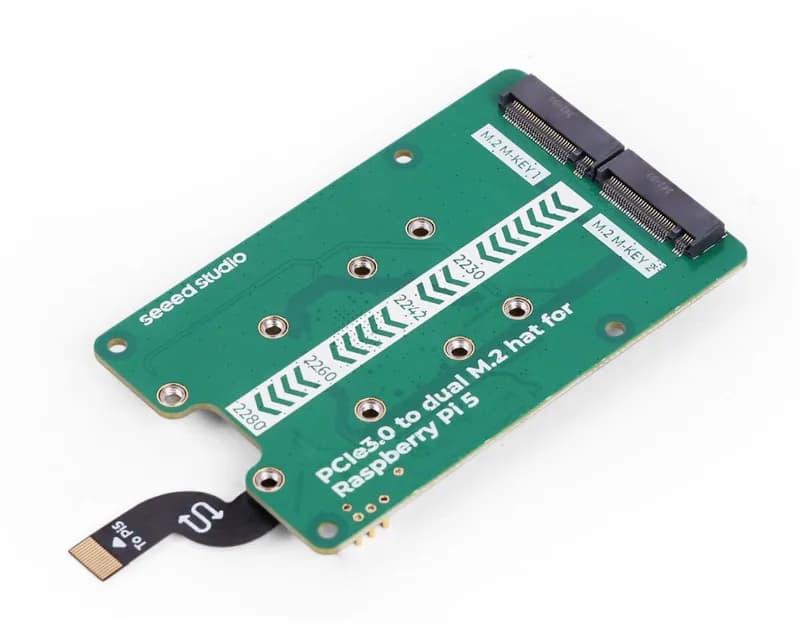 Твердотельный накопитель Raspberry Pi 5 PCIe3.0 M.2 NVMe и Hailo8/8L