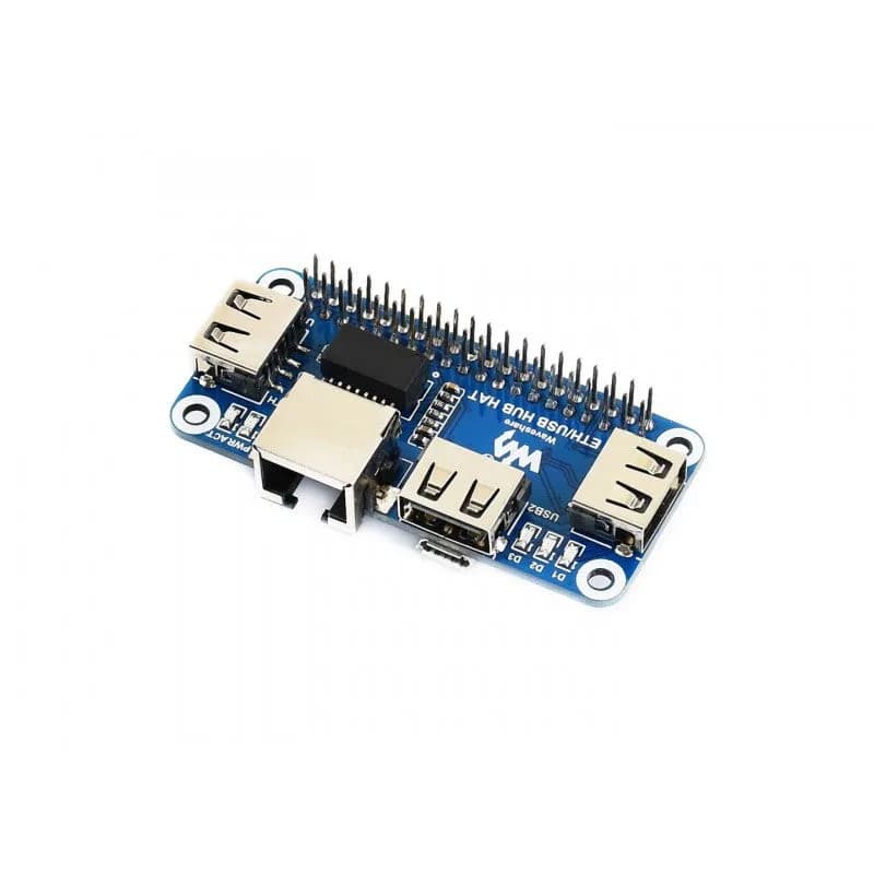 Шляпа Ethernet/USB-концентратора для Raspberry Pi, 1x RJ45, 3x USB