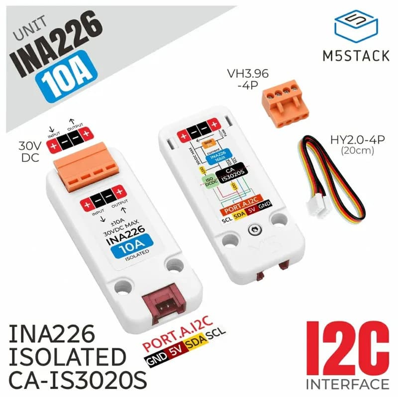 M5Stack INA226 ±10A
