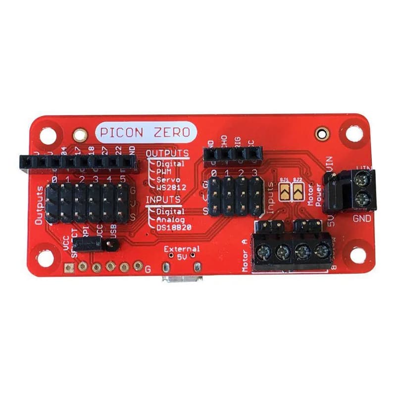 Picon Zero - интеллектуальный робототехнический контроллер для Raspberry Pi