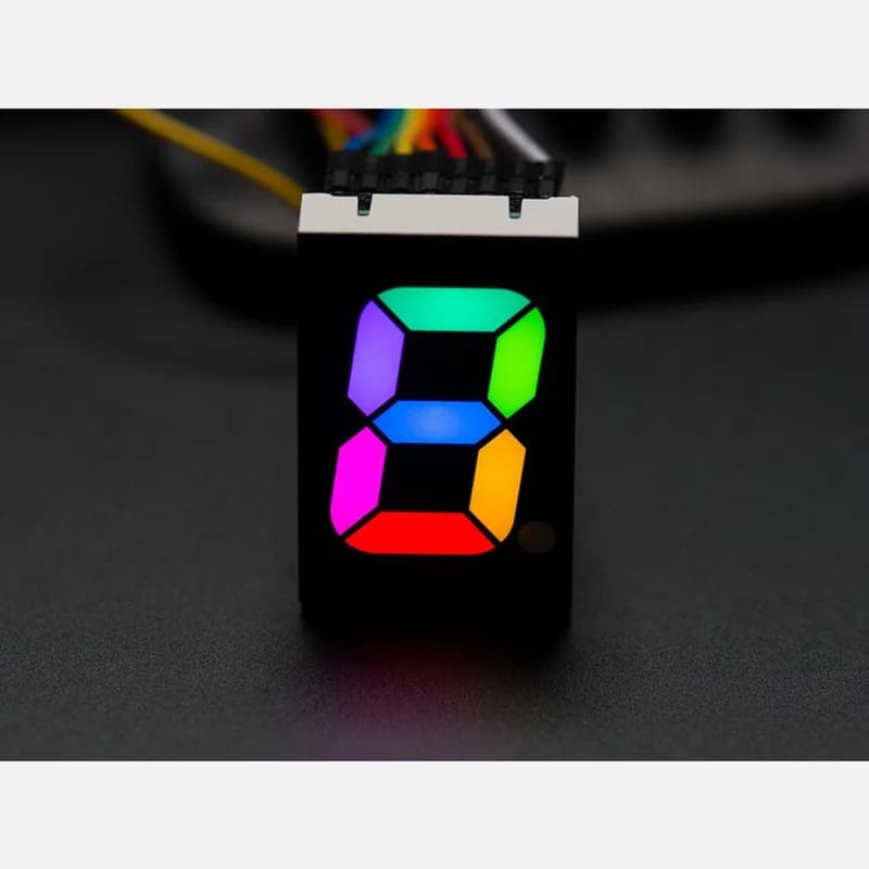 7-сегментная цифра RGB - 1 высокая цифра