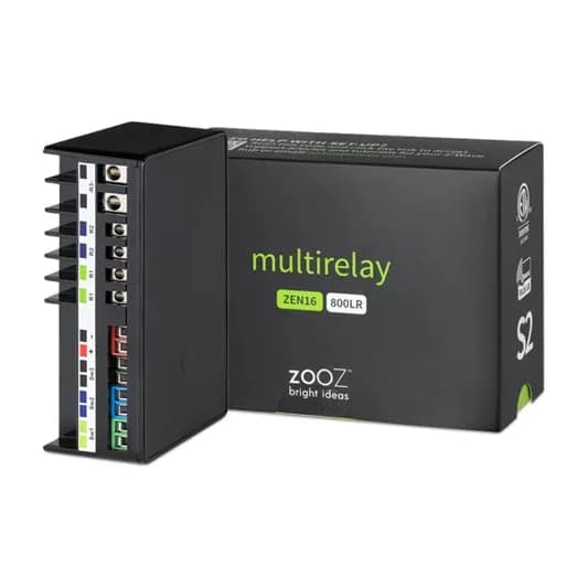 Многореле Z-Wave дальнего действия Zooz серии 800 ZEN16 800LR с 3 реле с сухими контактами (20 А, 15 А, 15 А)