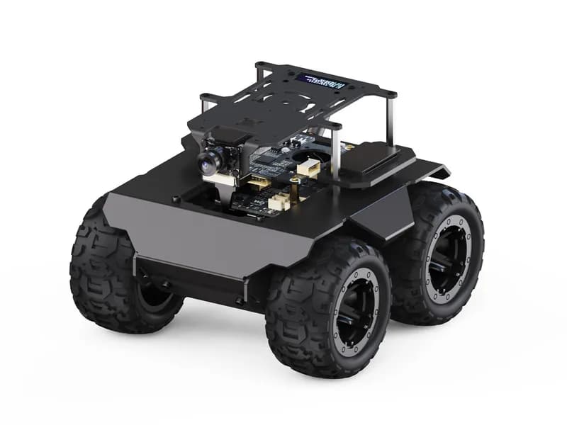 Металлический робот RaspRover 4WD AI — два контроллера, компьютерное зрение, совместимость с Pi 4B