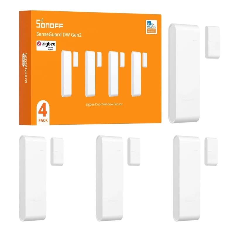 SONOFF SenseGuard DW Gen2 Датчик двери/окна | SNZB-04PR2 4 шт. в упаковке