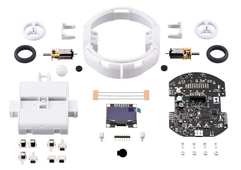 Комплект робота 3pi+ 2040 с двигателями MP 30:1 (комплект стандартной версии)