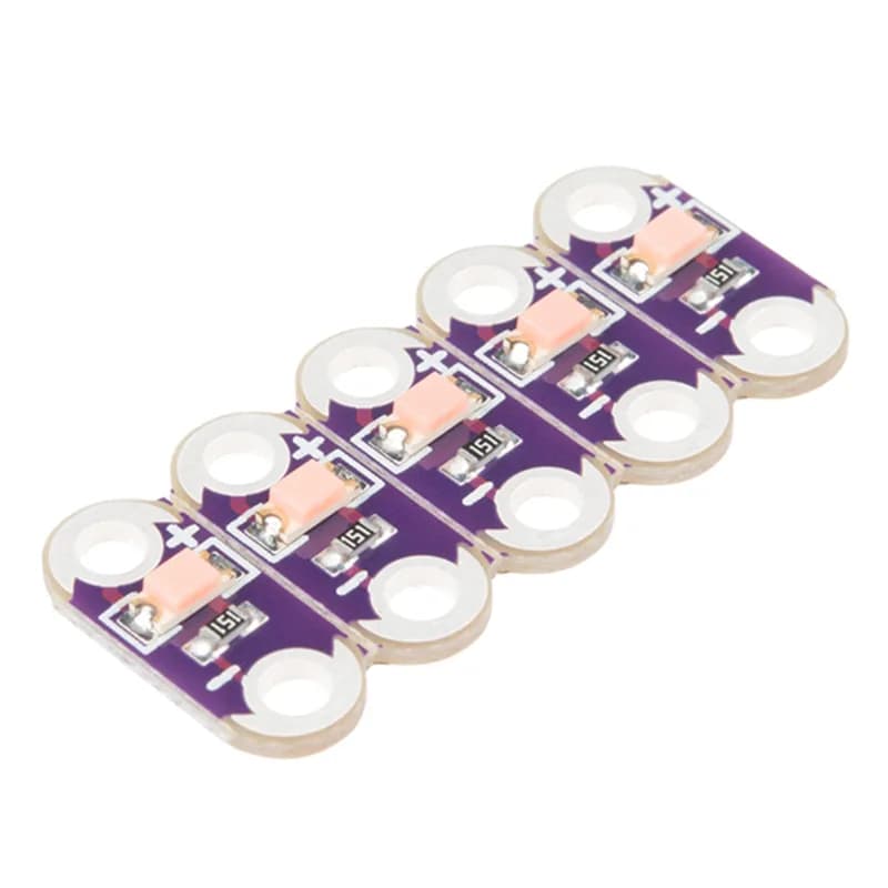 LilyPad LED Розовый (5шт)
